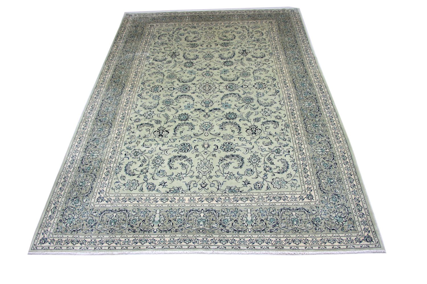 Tappeto Persero - Keshan - 362 x 251 cm - blu