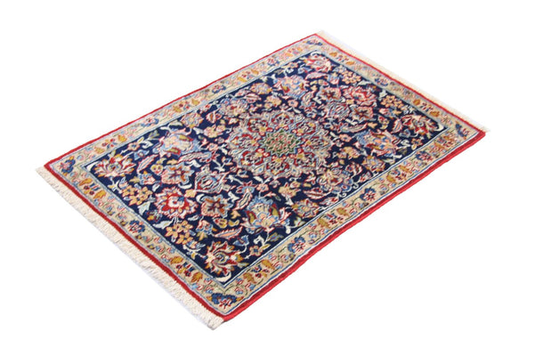 Tappeto Persero - Isfahan - Premio - 91 x 67 cm - blu