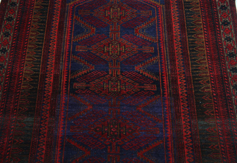 Tappeto Belutsch - 151 x 107 cm - blu