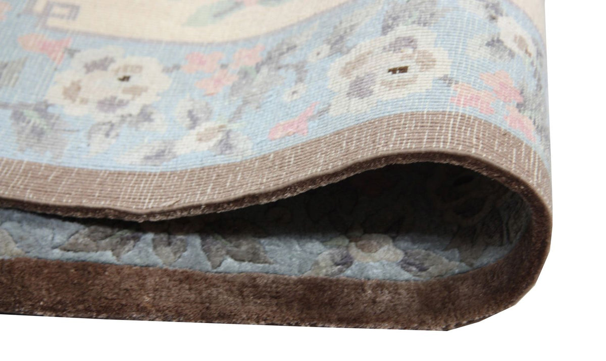 Tappeto di seta - seta cinese - 136 x 70 cm - blu