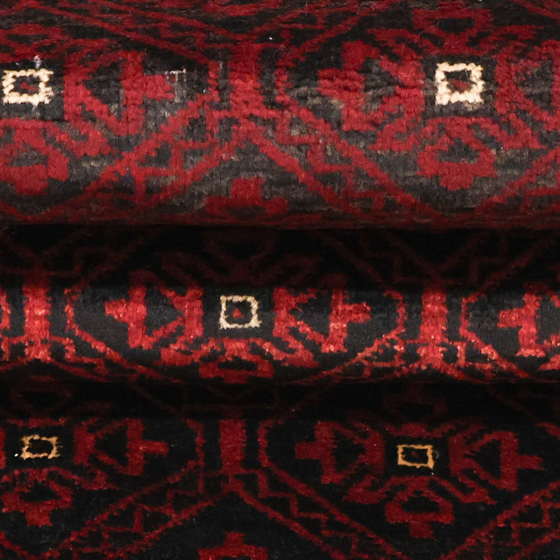 Tappeto corsia Tappeto Belutsch - 203 x 101 cm - rosso scuro