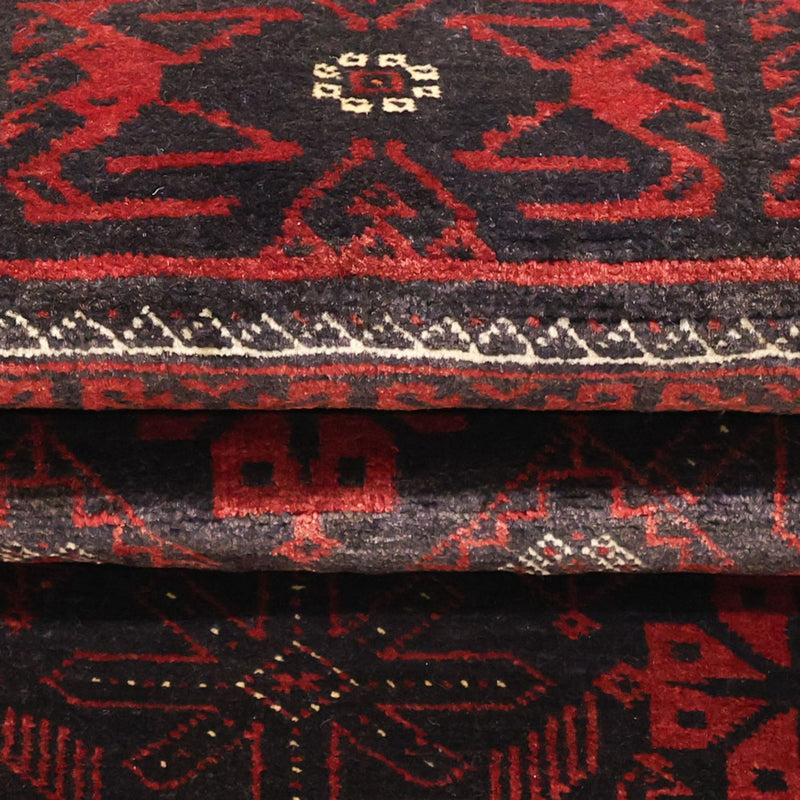 Tappeto corsia Tappeto Belutsch - 193 x 104 cm - rosso scuro