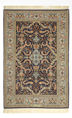 Tappeto Persero - Isfahan - Premio - Ordito di seta - 170 x 112 cm - beige scuro