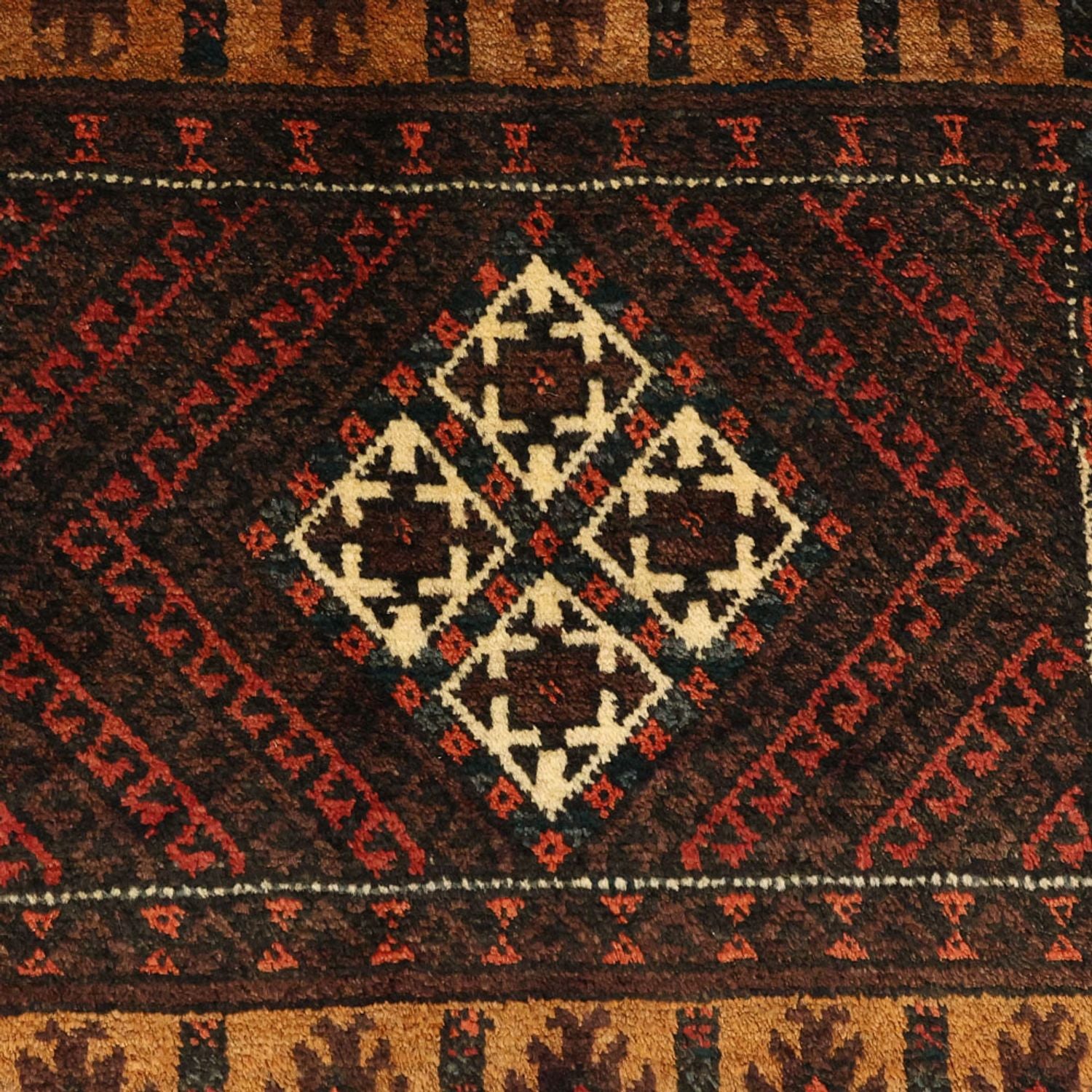Tappeto corsia Tappeto Belutsch - 230 x 120 cm - marrone