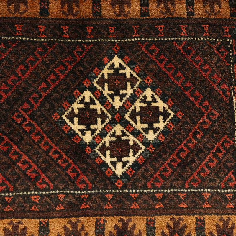 Tappeto corsia Tappeto Belutsch - 230 x 120 cm - marrone