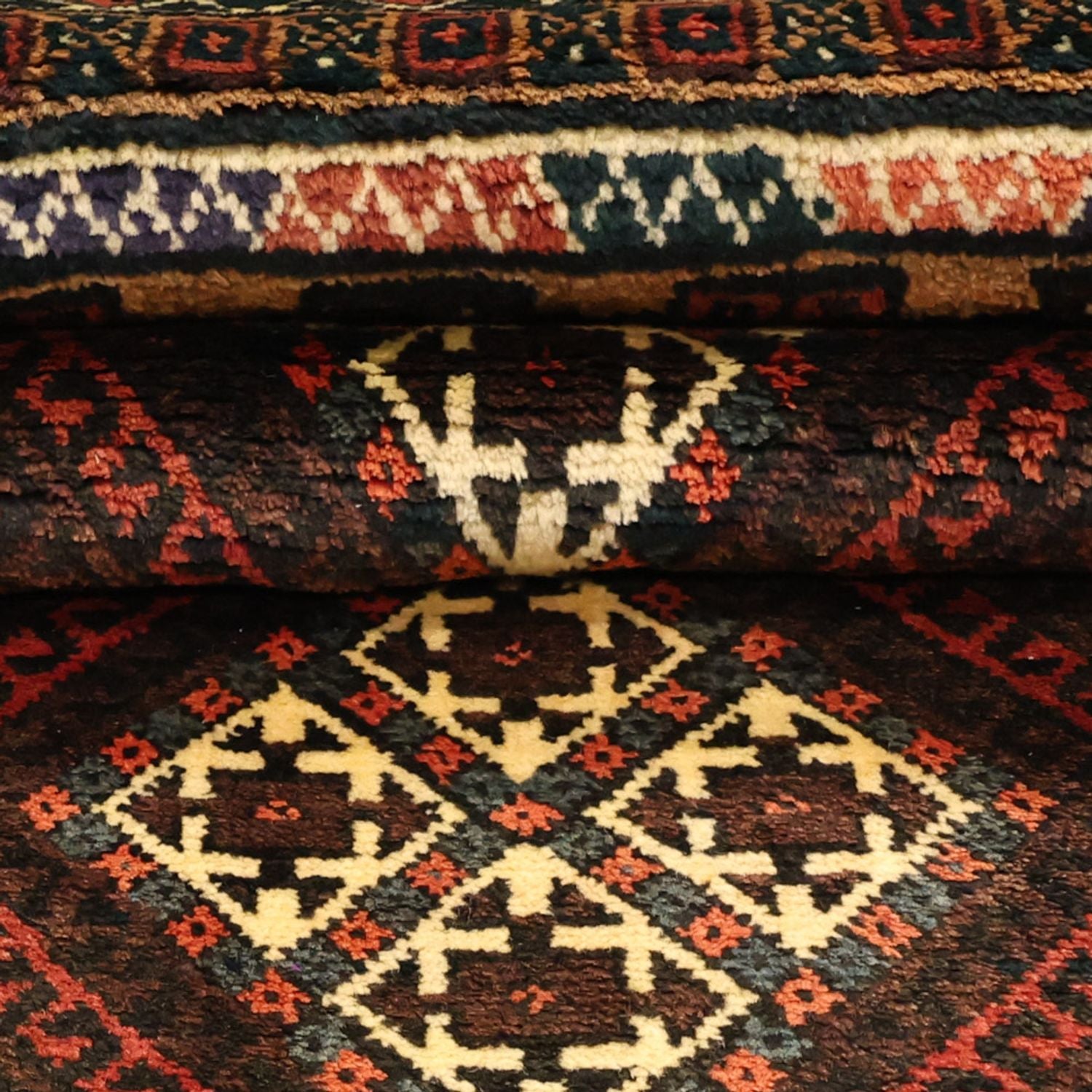 Tappeto corsia Tappeto Belutsch - 230 x 120 cm - marrone