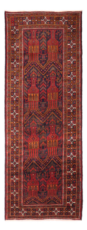 Tappeto corsia Tappeto Belutsch - 293 x 108 cm - rosso scuro