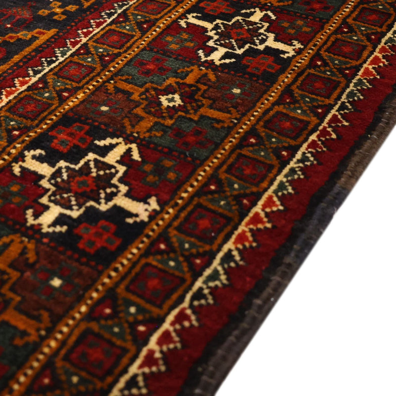 Tappeto corsia Tappeto Belutsch - 293 x 108 cm - rosso scuro