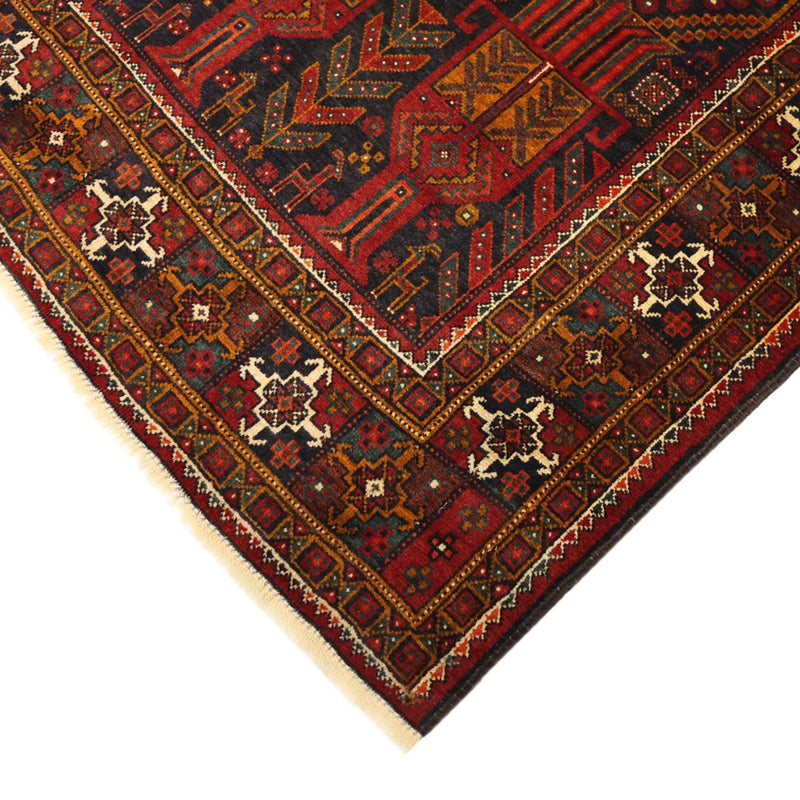 Tappeto corsia Tappeto Belutsch - 293 x 108 cm - rosso scuro