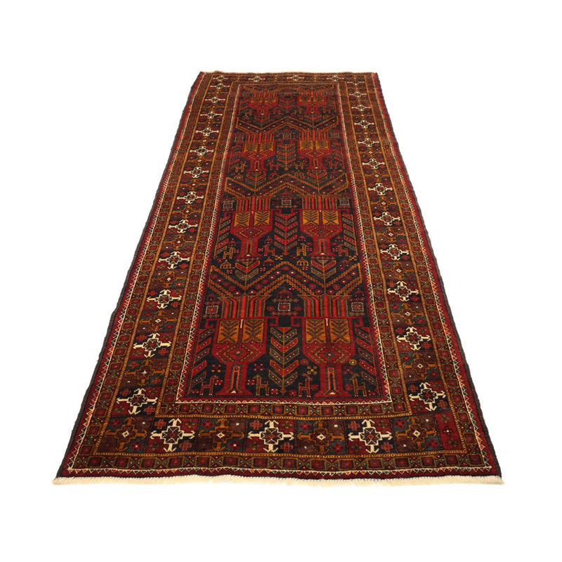 Tappeto corsia Tappeto Belutsch - 293 x 108 cm - rosso scuro