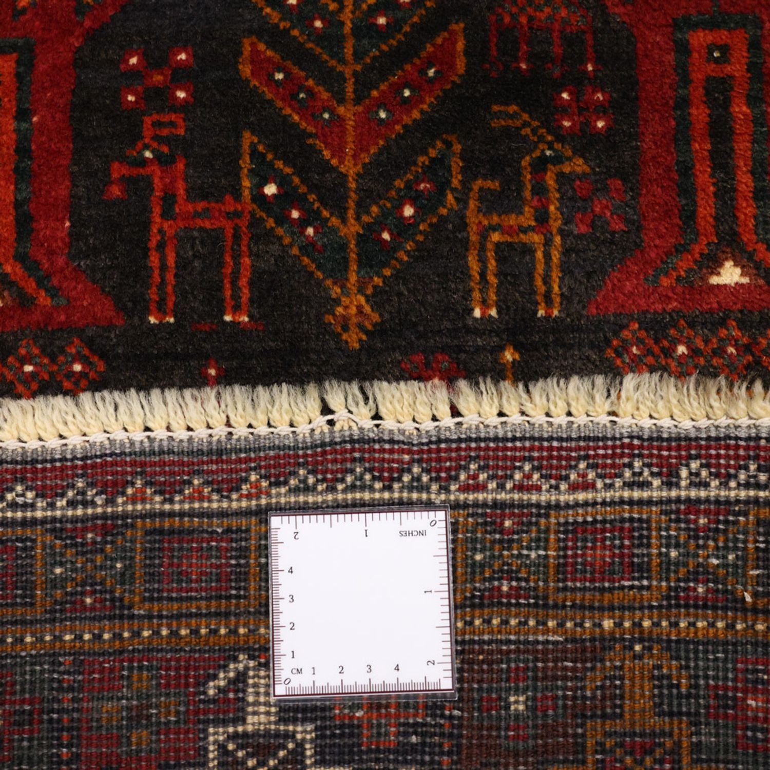 Tappeto corsia Tappeto Belutsch - 293 x 108 cm - rosso scuro