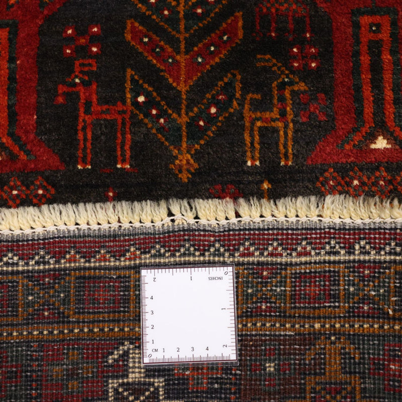 Tappeto corsia Tappeto Belutsch - 293 x 108 cm - rosso scuro