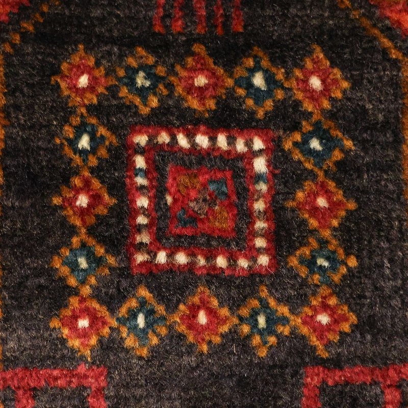 Tappeto corsia Tappeto Belutsch - 292 x 103 cm - rosso scuro