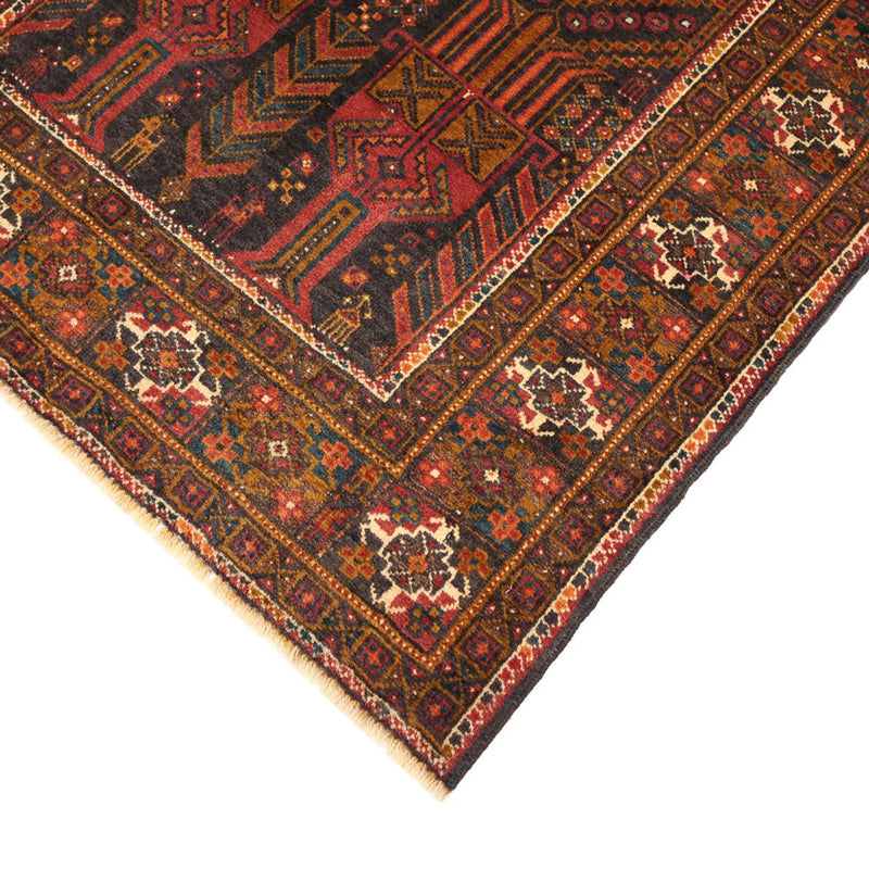 Tappeto corsia Tappeto Belutsch - 292 x 103 cm - rosso scuro