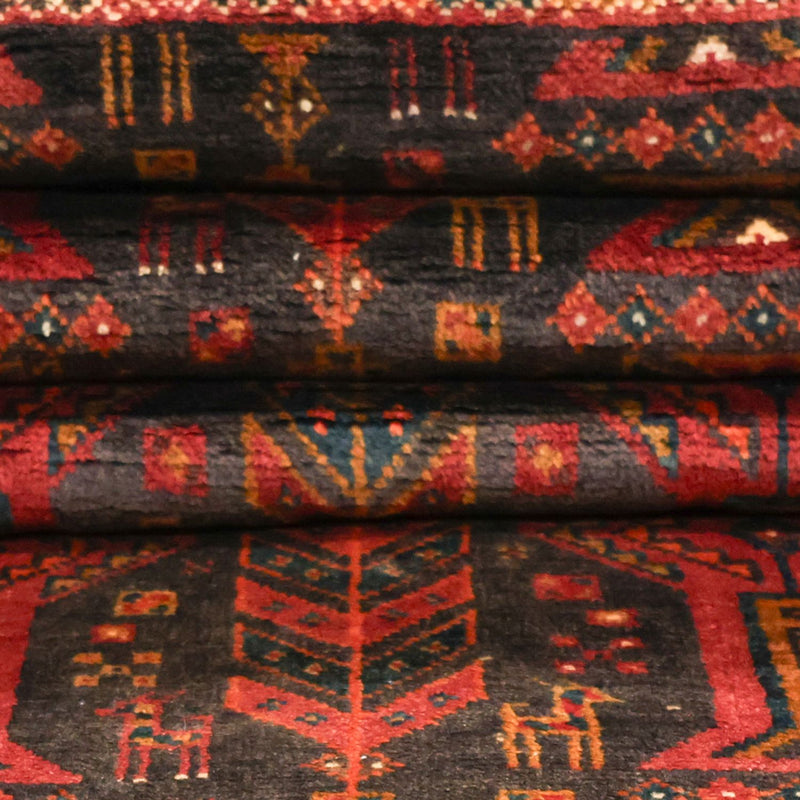 Tappeto corsia Tappeto Belutsch - 292 x 103 cm - rosso scuro