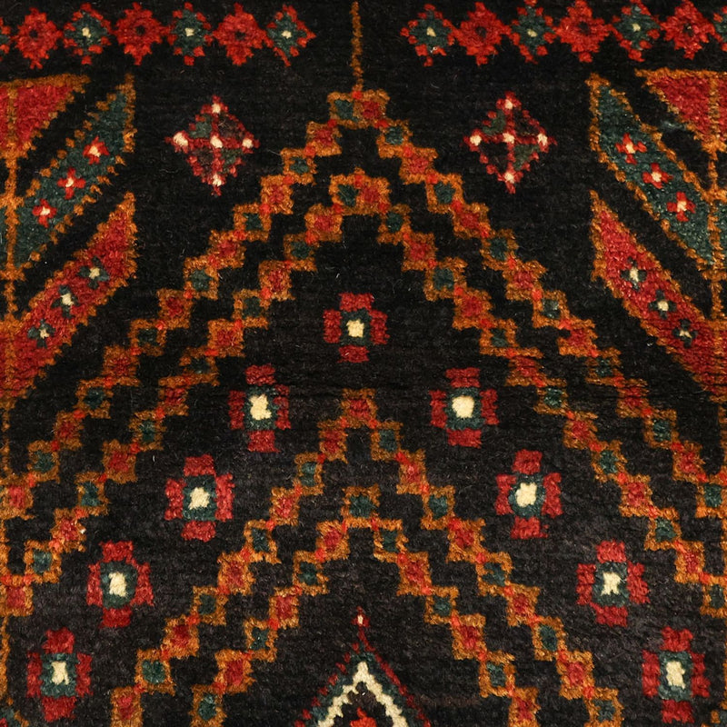 Tappeto corsia Tappeto Belutsch - 297 x 107 cm - rosso scuro