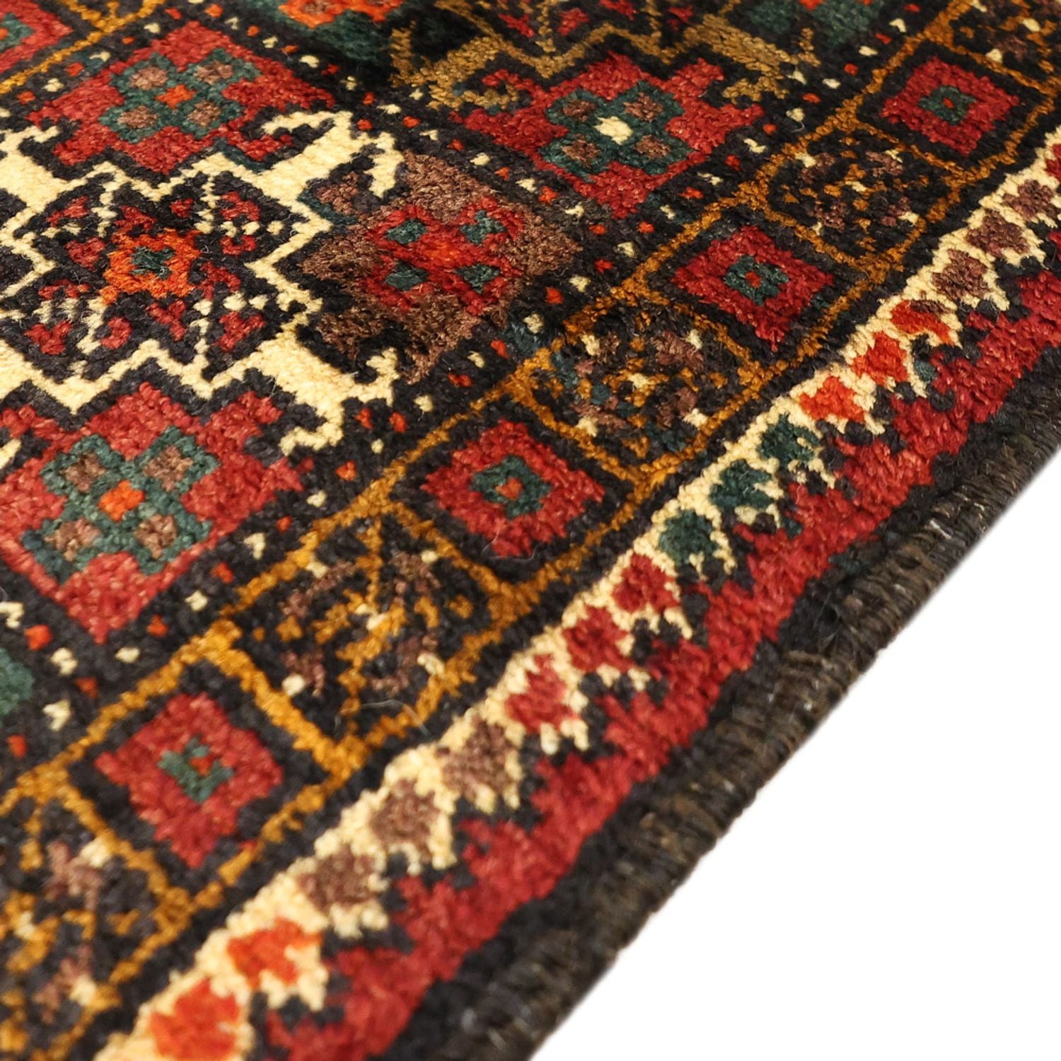 Tappeto corsia Tappeto Belutsch - 297 x 107 cm - rosso scuro