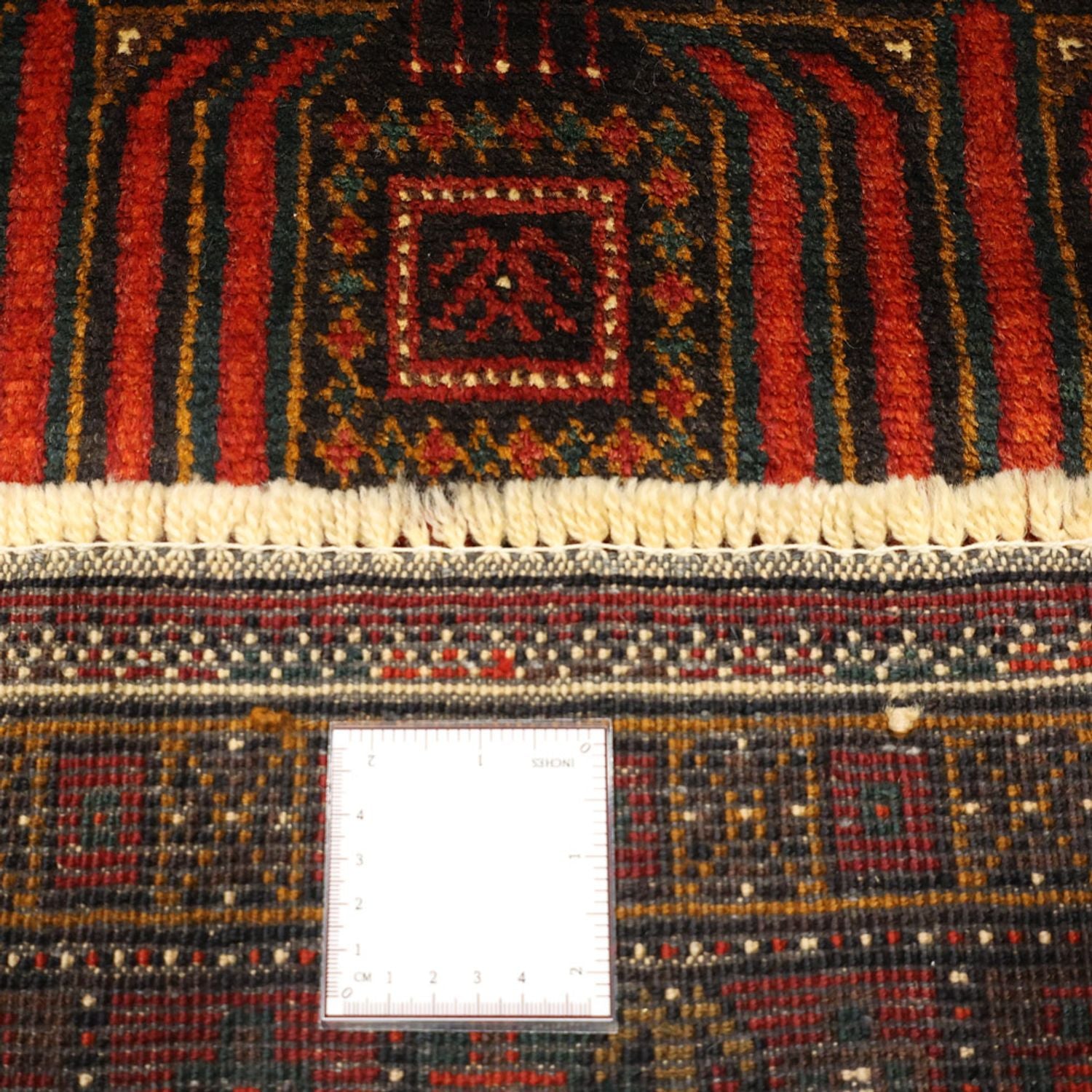 Tappeto corsia Tappeto Belutsch - 297 x 107 cm - rosso scuro