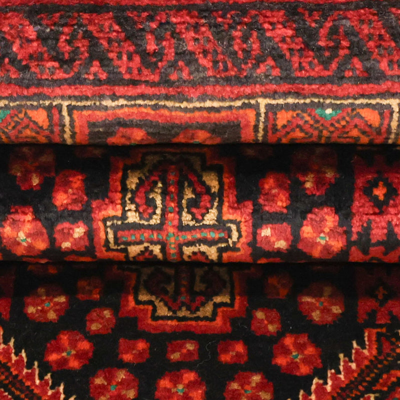 Tappeto corsia Tappeto Belutsch - 223 x 115 cm - rosso scuro