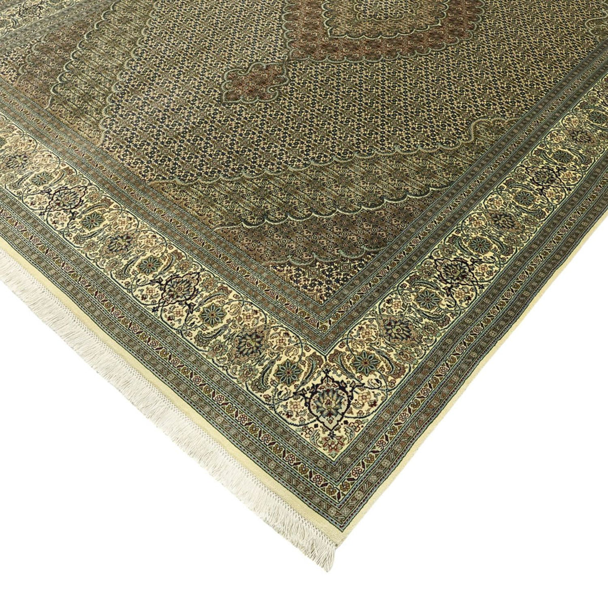 Tappeto Persero - Tabriz - Reale - Reale - 309 x 199 cm - argento