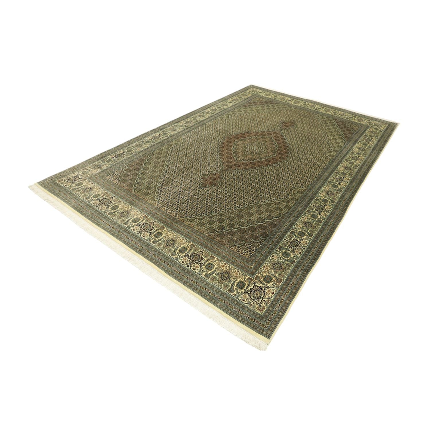 Tappeto Persero - Tabriz - Reale - Reale - 309 x 199 cm - argento