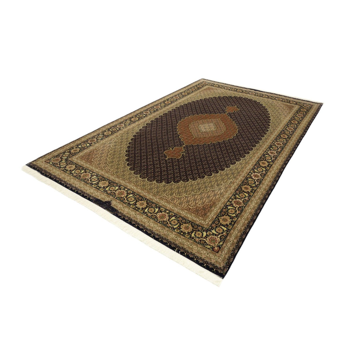 Tappeto Persero - Tabriz - Reale - Reale - 309 x 199 cm - beige scuro