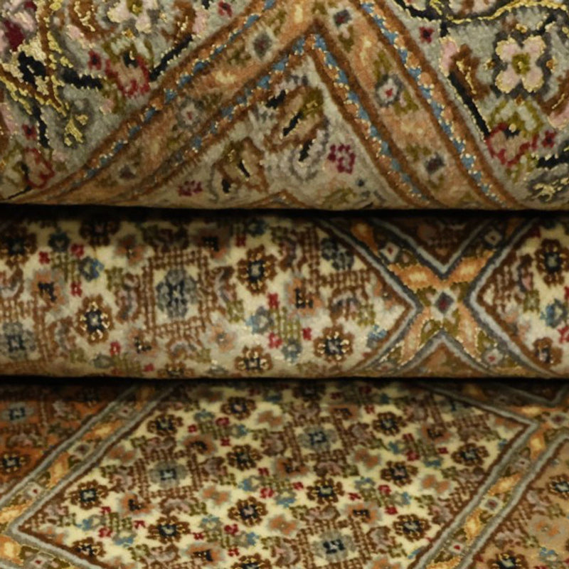 Tappeto Persero - Tabriz - Reale - Reale - 207 x 151 cm - beige scuro