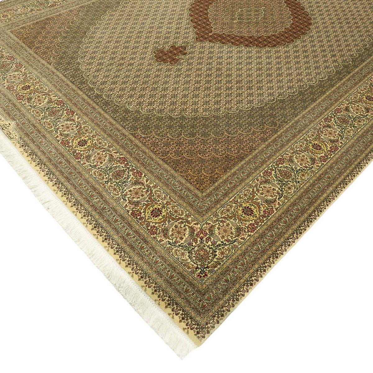 Tappeto Persero - Tabriz - Reale - Reale - 357 x 248 cm - beige chiaro