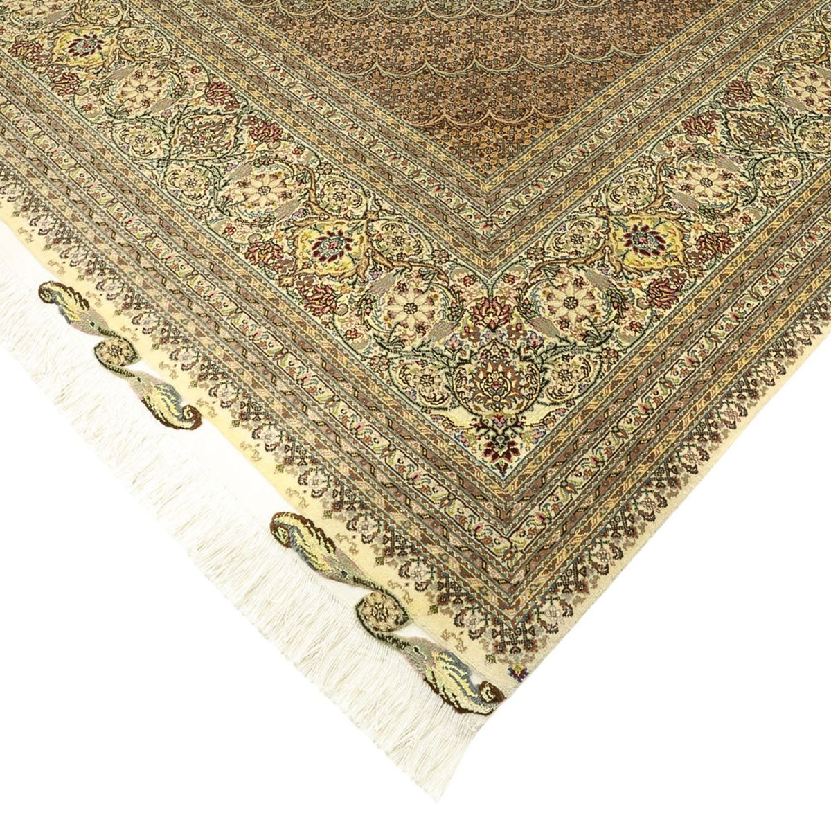 Tappeto Persero - Tabriz - Reale - Reale - 351 x 250 cm - beige scuro