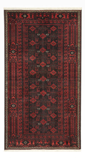 Tappeto Belutsch - 190 x 107 cm - rosso scuro