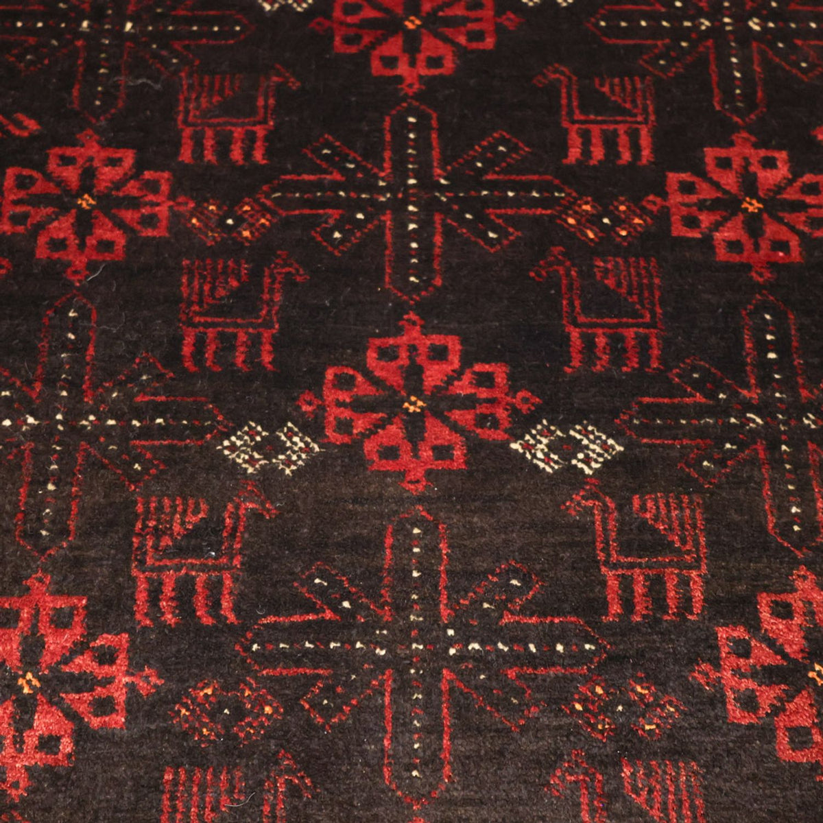 Tappeto Belutsch - 190 x 107 cm - rosso scuro