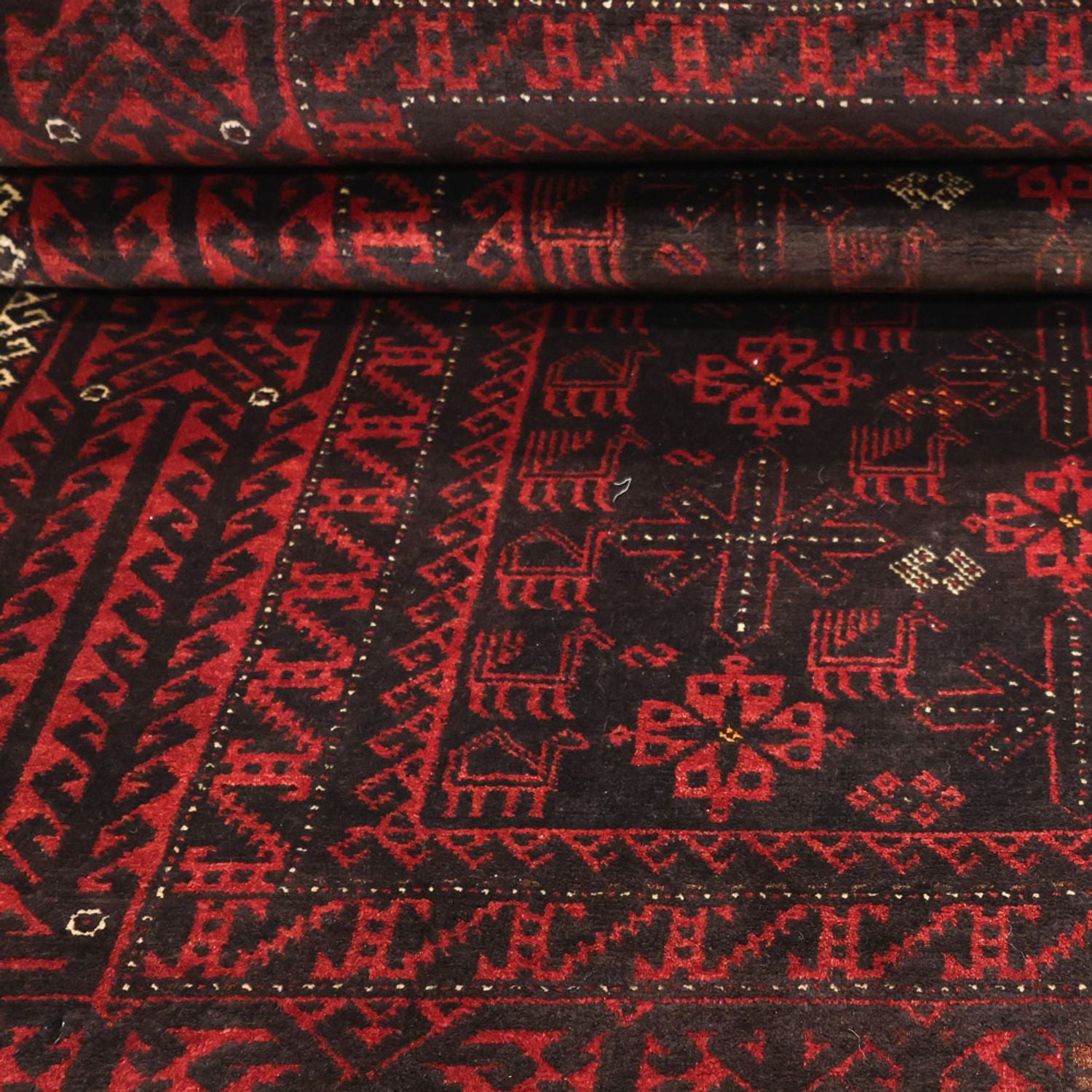 Tappeto Belutsch - 190 x 107 cm - rosso scuro