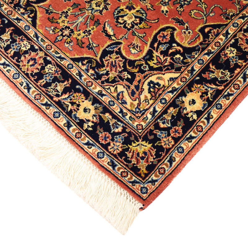 Tappeto Persero - Keshan - Ordito di seta - 122 x 59 cm - rosso