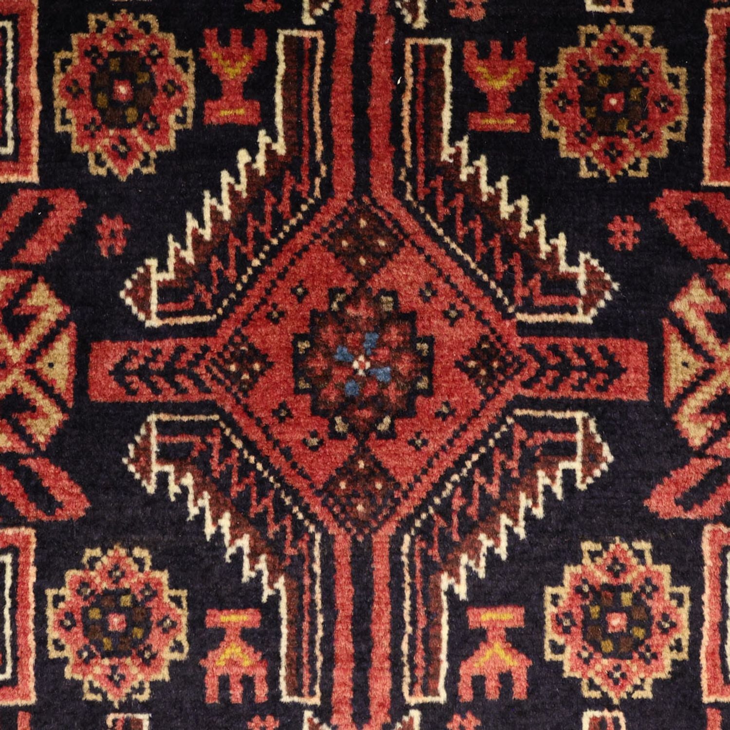 Tappeto corsia Tappeto Belutsch - 195 x 100 cm - rosso scuro