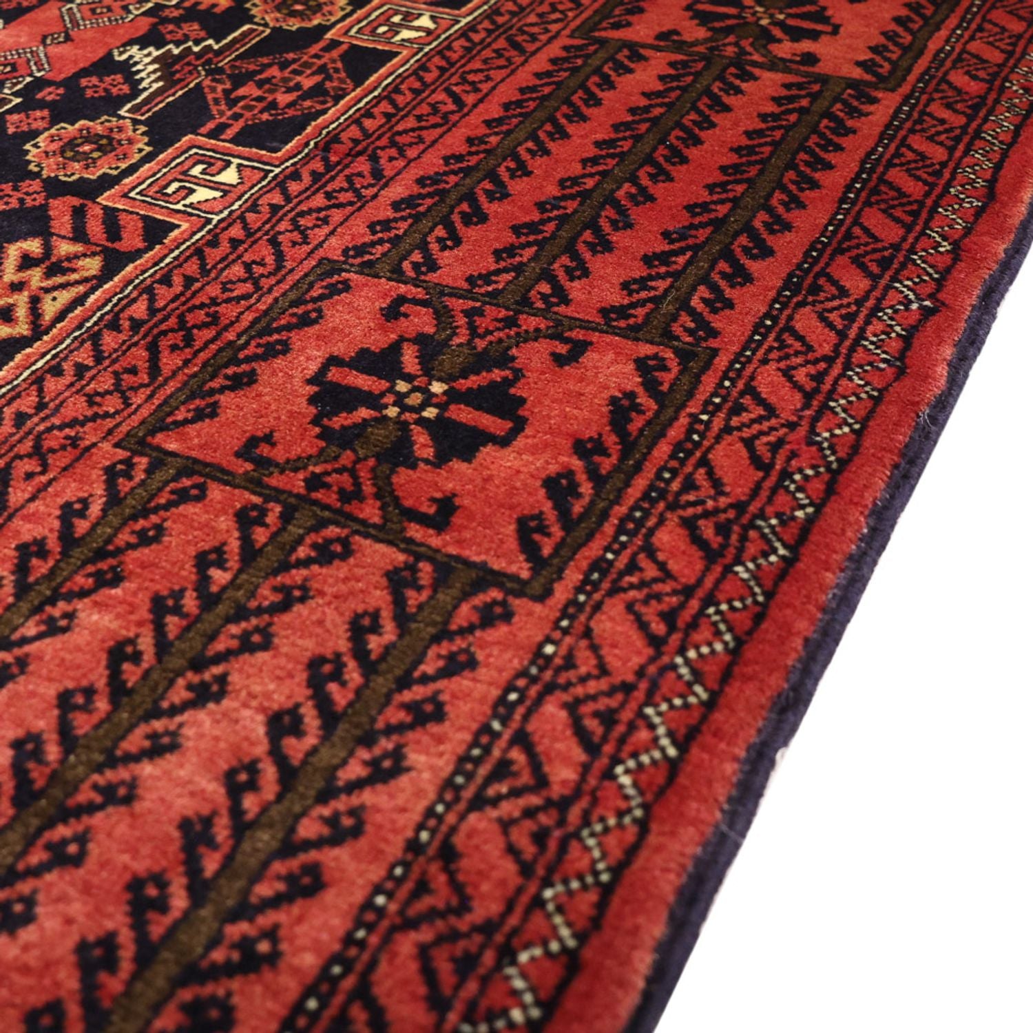 Tappeto corsia Tappeto Belutsch - 195 x 100 cm - rosso scuro