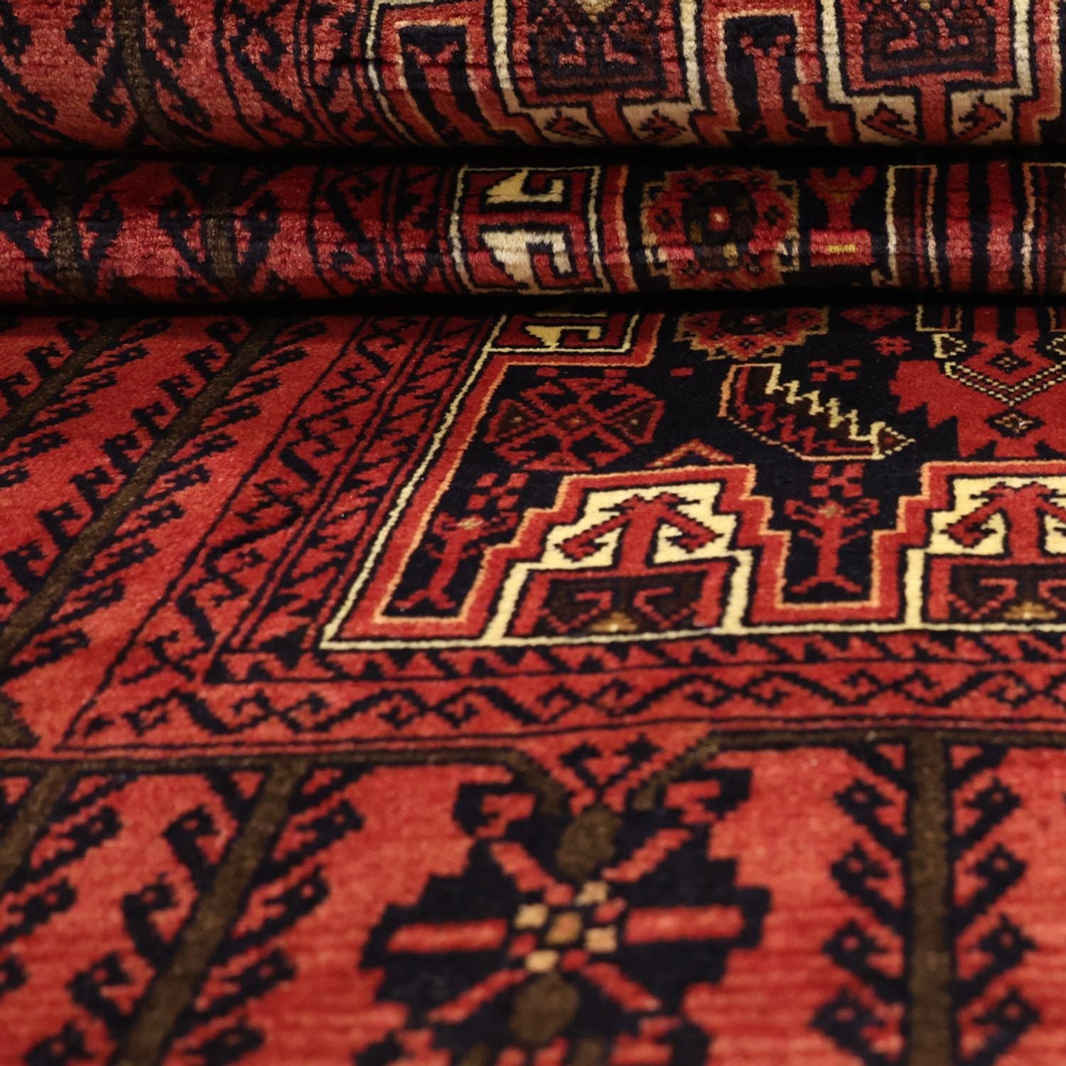 Tappeto corsia Tappeto Belutsch - 195 x 100 cm - rosso scuro