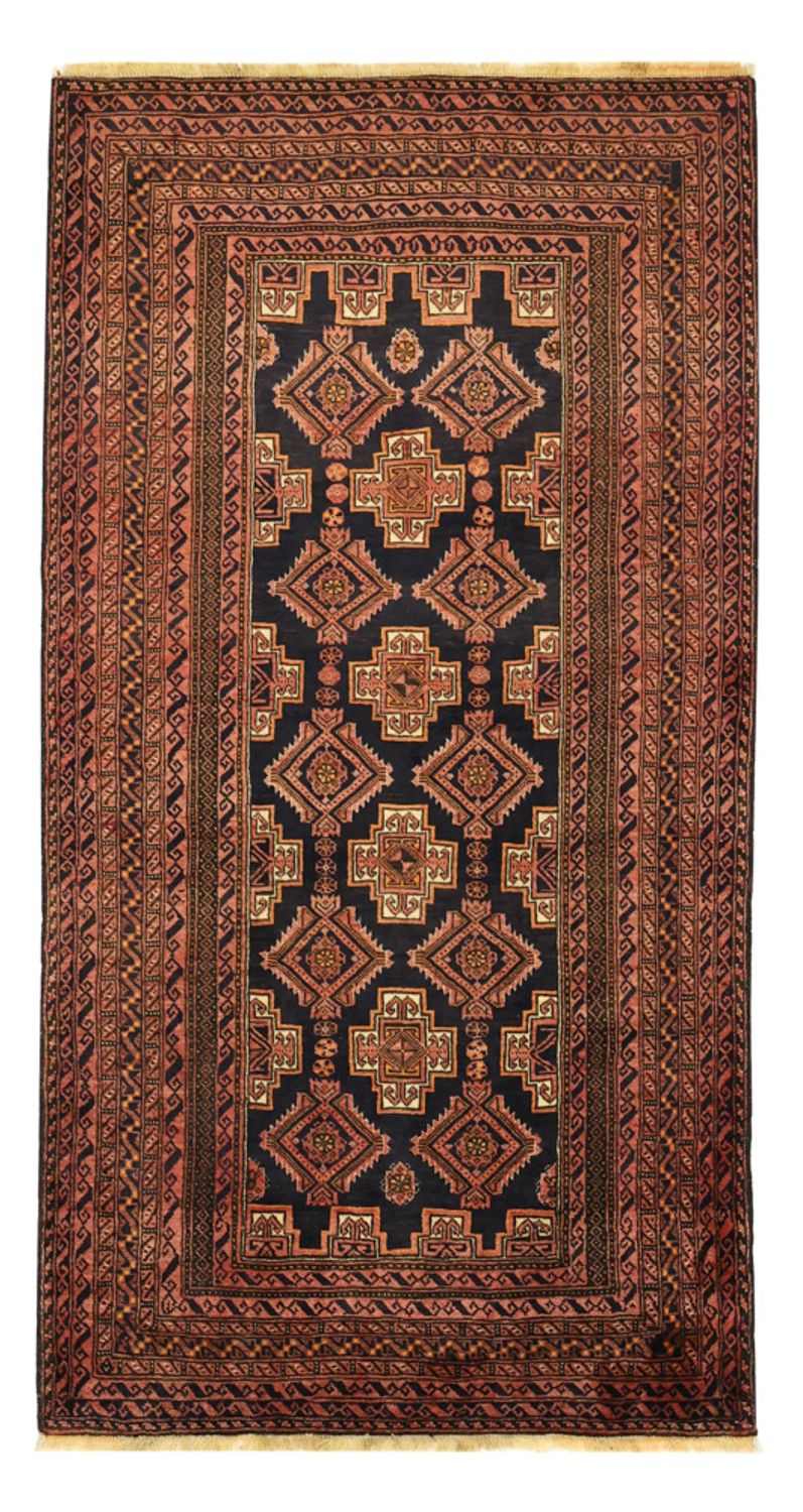 Tappeto corsia Tappeto Belutsch - 186 x 101 cm - marrone scuro