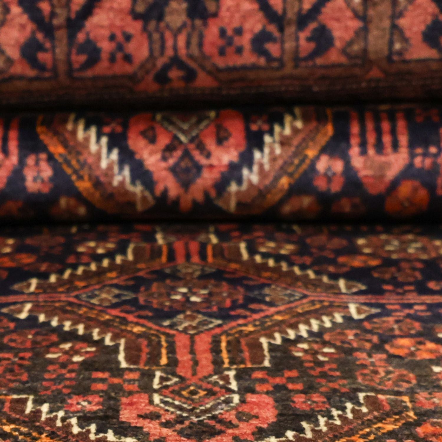 Tappeto corsia Tappeto Belutsch - 198 x 109 cm - marrone scuro