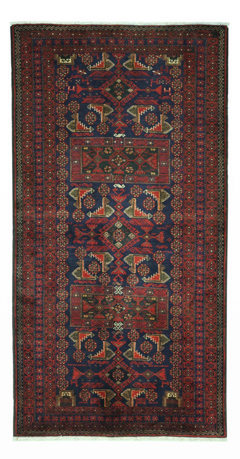 Tappeto corsia Tappeto Belutsch - 194 x 101 cm - rosso scuro
