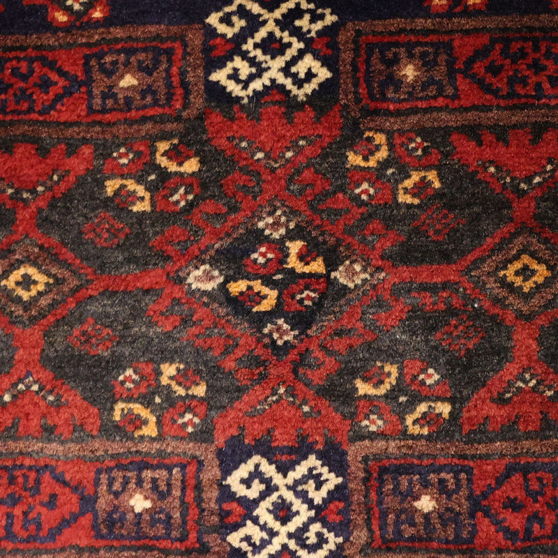 Tappeto corsia Tappeto Belutsch - 194 x 101 cm - rosso scuro