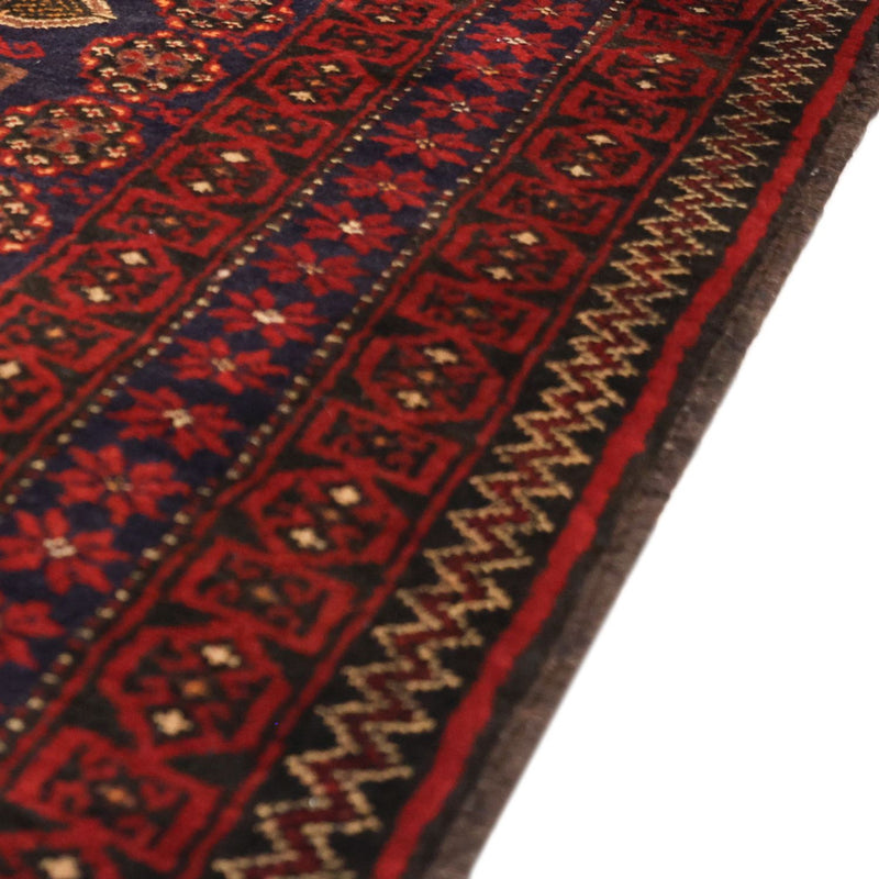 Tappeto corsia Tappeto Belutsch - 194 x 101 cm - rosso scuro