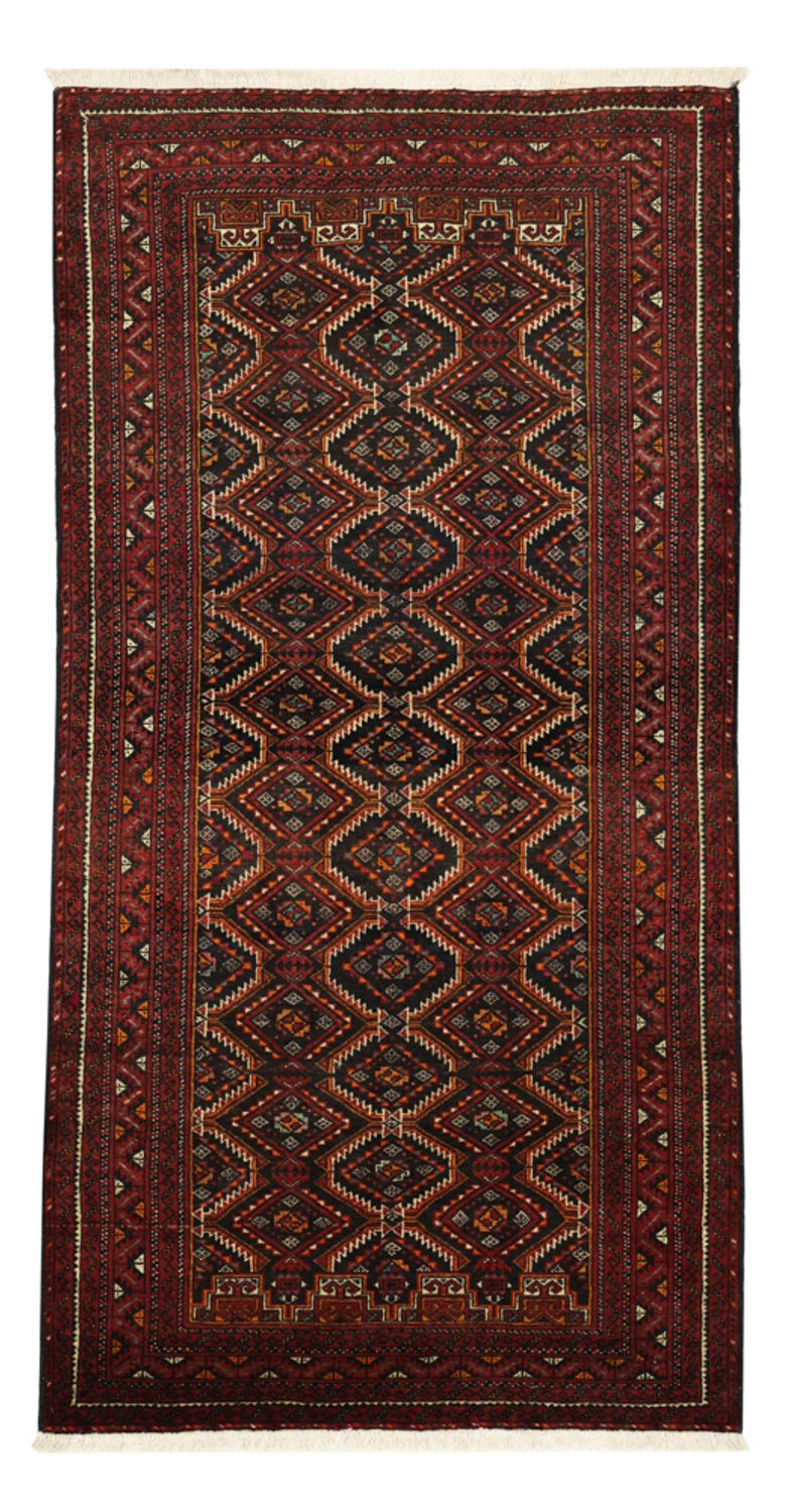 Tappeto corsia Tappeto Belutsch - 195 x 98 cm - rosso scuro