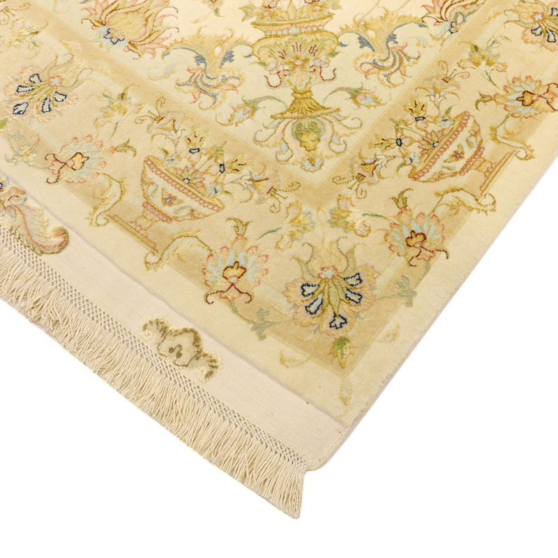 Tappeto Persero - Tabriz - Premio - Ordito di seta - 160 x 97 cm - sabbia