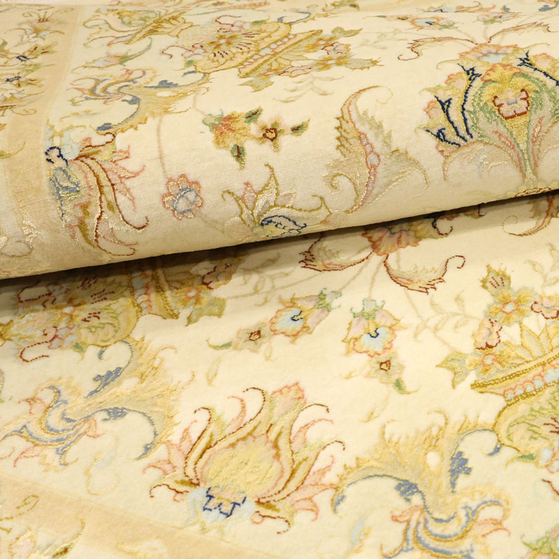 Tappeto Persero - Tabriz - Premio - Ordito di seta - 160 x 97 cm - sabbia