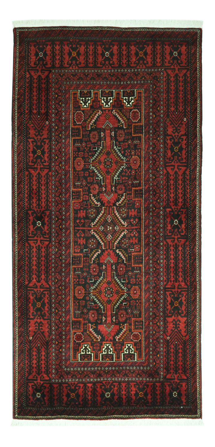 Tappeto corsia Tappeto Belutsch - 201 x 97 cm - rosso scuro