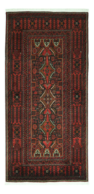 Tappeto corsia Tappeto Belutsch - 201 x 97 cm - rosso scuro