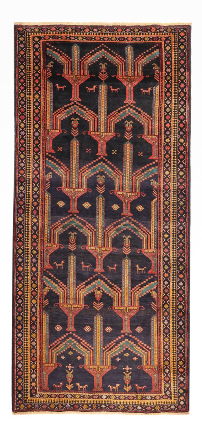 Tappeto corsia Tappeto Belutsch - 274 x 125 cm - blu scuro