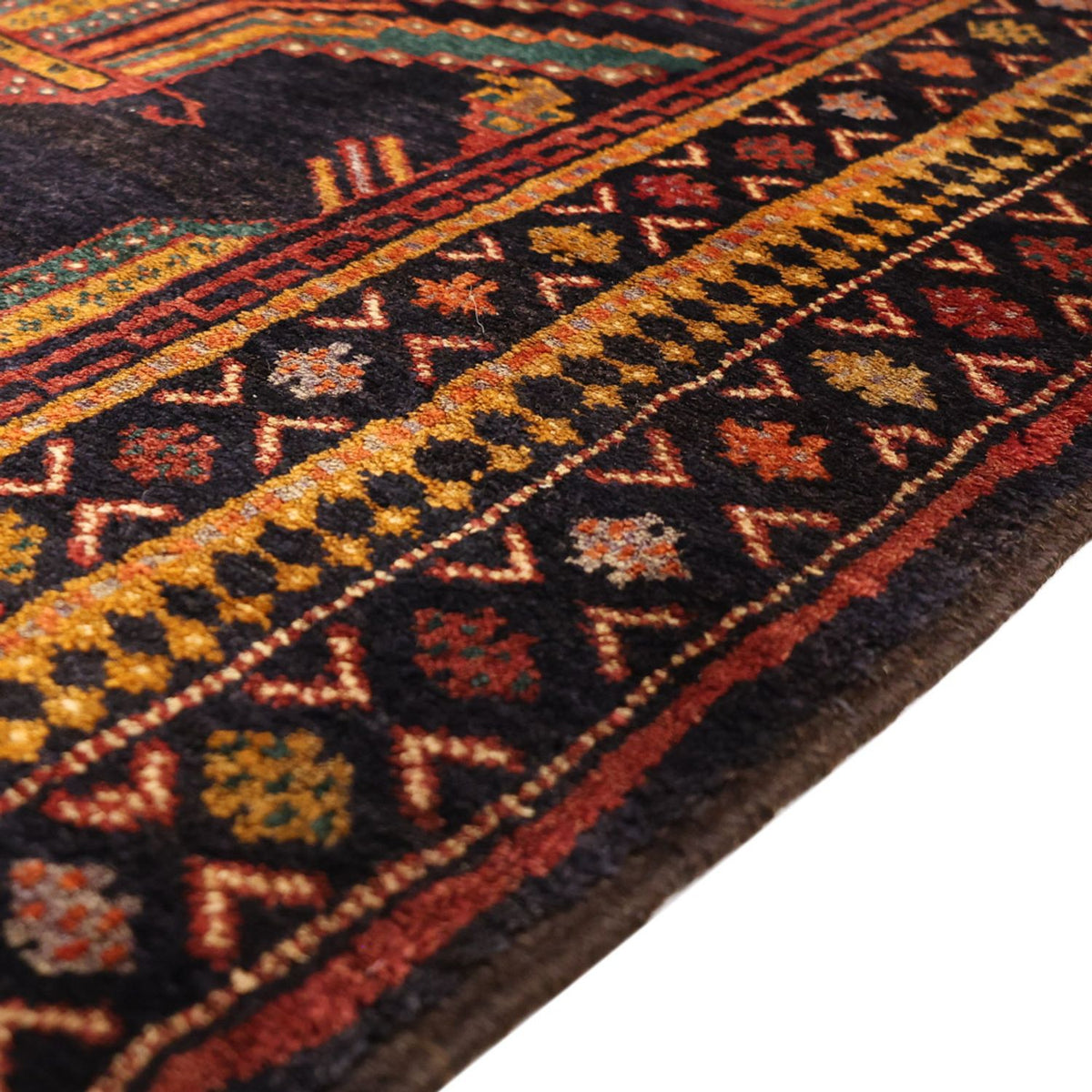 Tappeto corsia Tappeto Belutsch - 274 x 125 cm - blu scuro