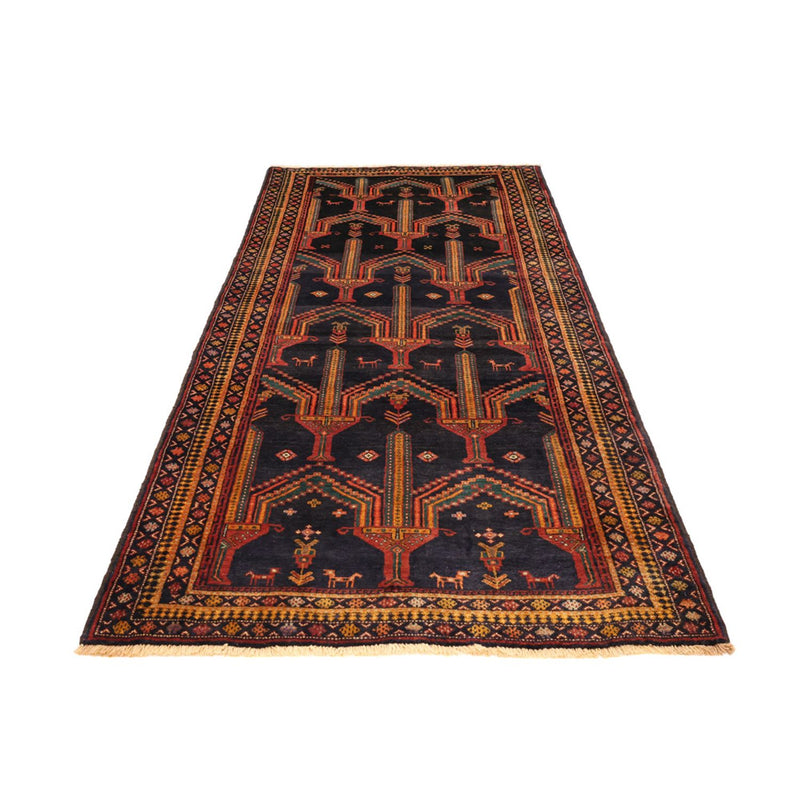 Tappeto corsia Tappeto Belutsch - 274 x 125 cm - blu scuro