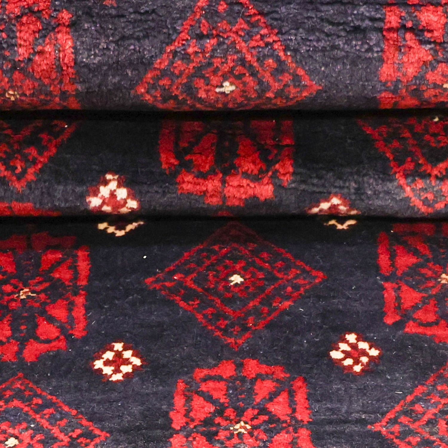 Tappeto corsia Tappeto Belutsch - 207 x 106 cm - rosso scuro